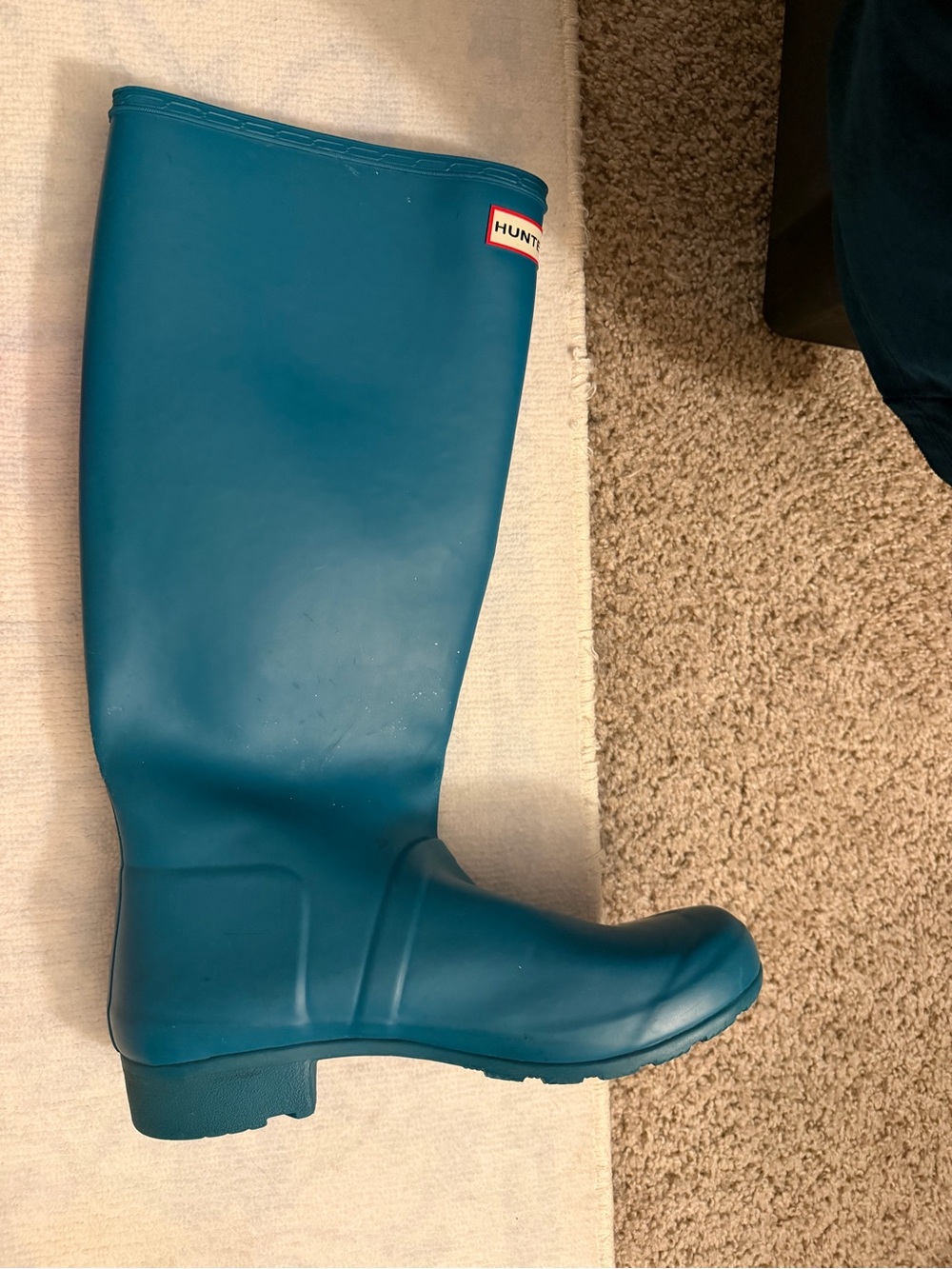 Hunter Teal Tall Women's Rain Boots - Picture 5 of 12